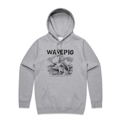 Men's Vintage Pig Hoodie - Dark Print Thumbnail