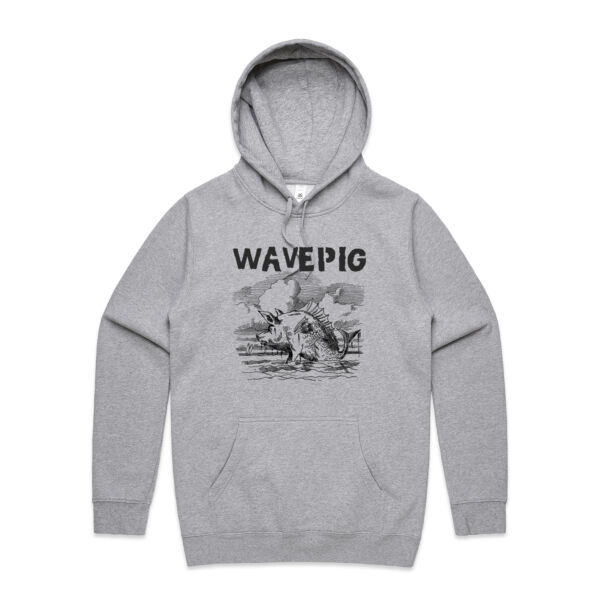 Men's Vintage Pig Hoodie - Dark Print Thumbnail